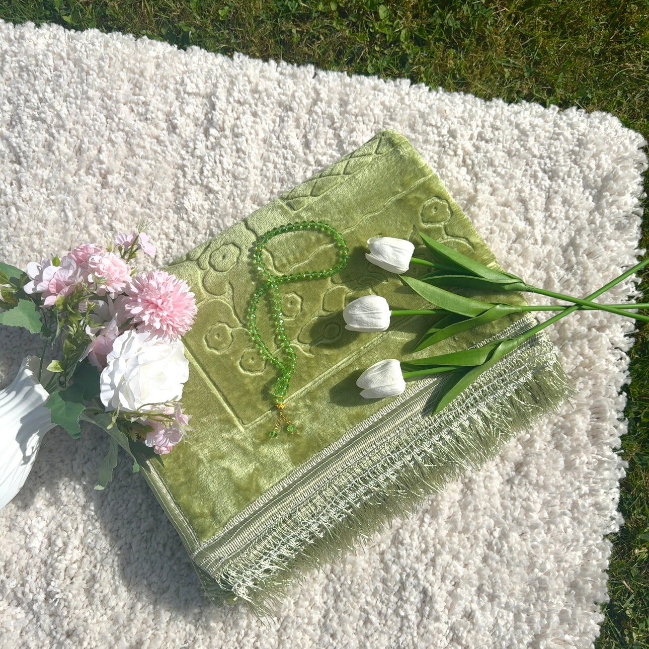 Ensemble de tapis de foi VERT