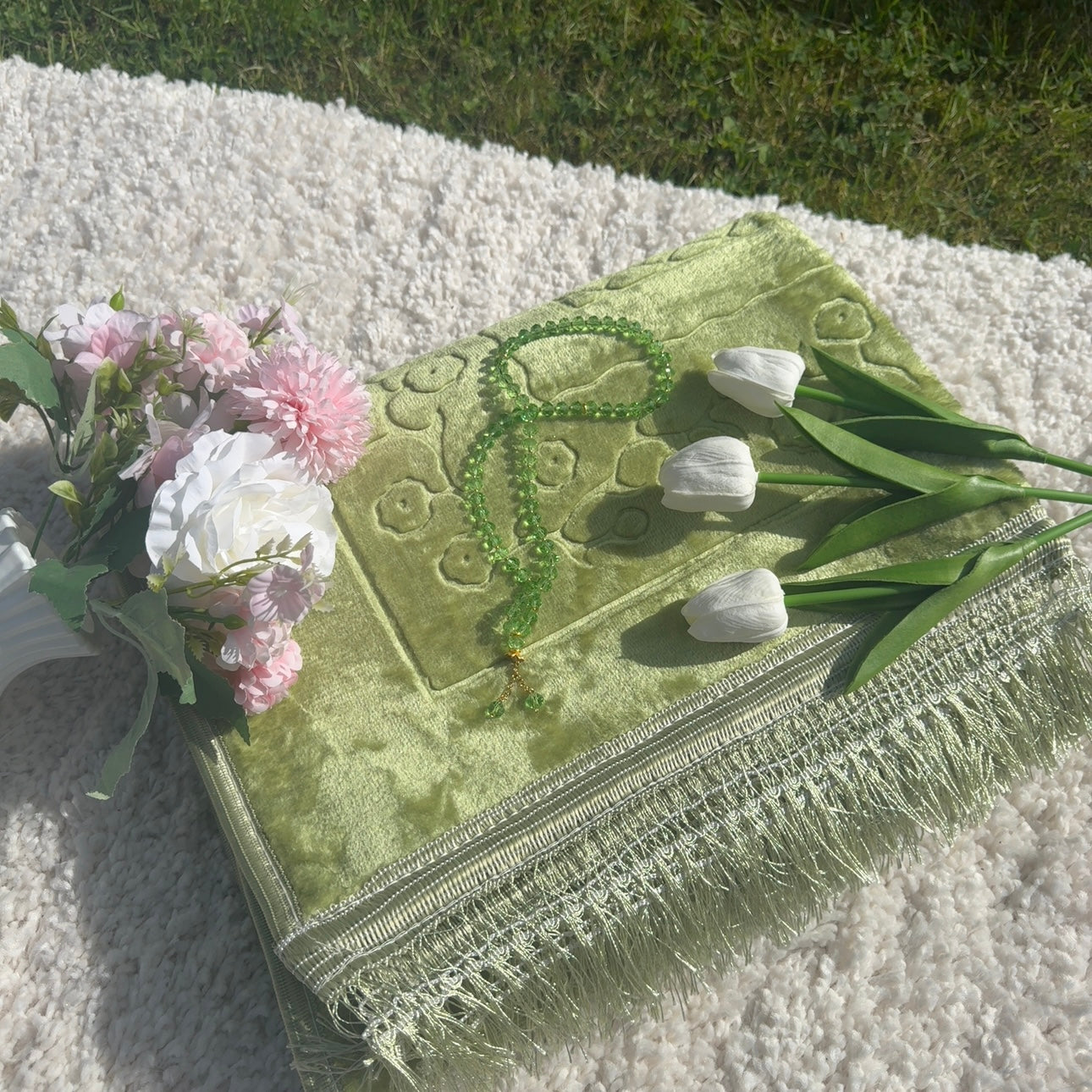 Ensemble de tapis de foi VERT