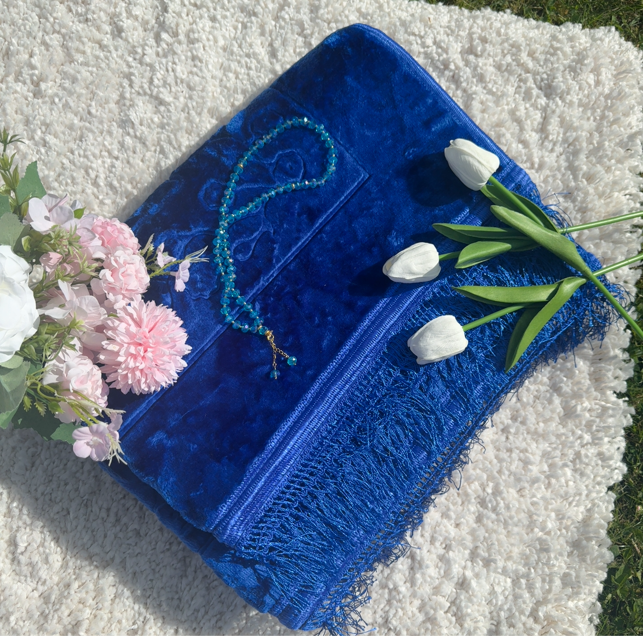 Ensemble de tapis de foi BLEU