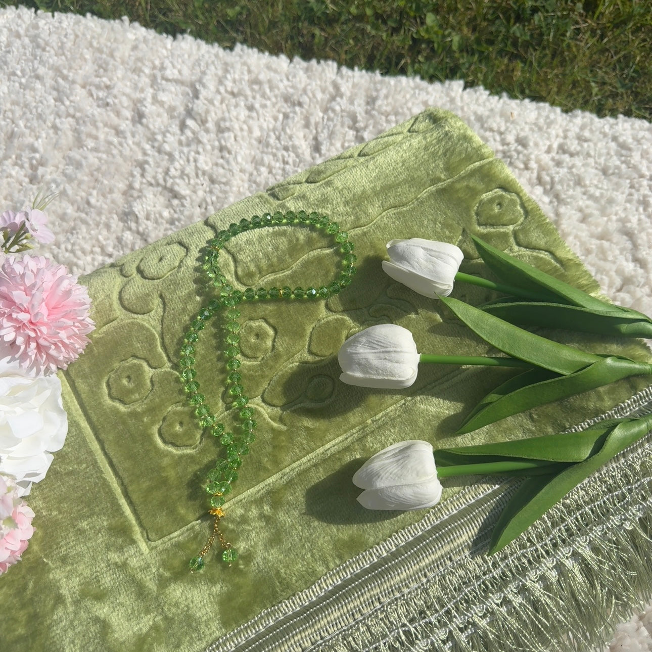 Ensemble de tapis de foi VERT