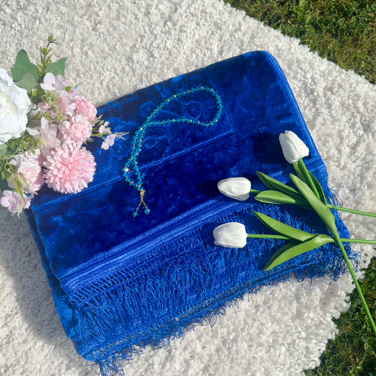 Ensemble de tapis de foi BLEU