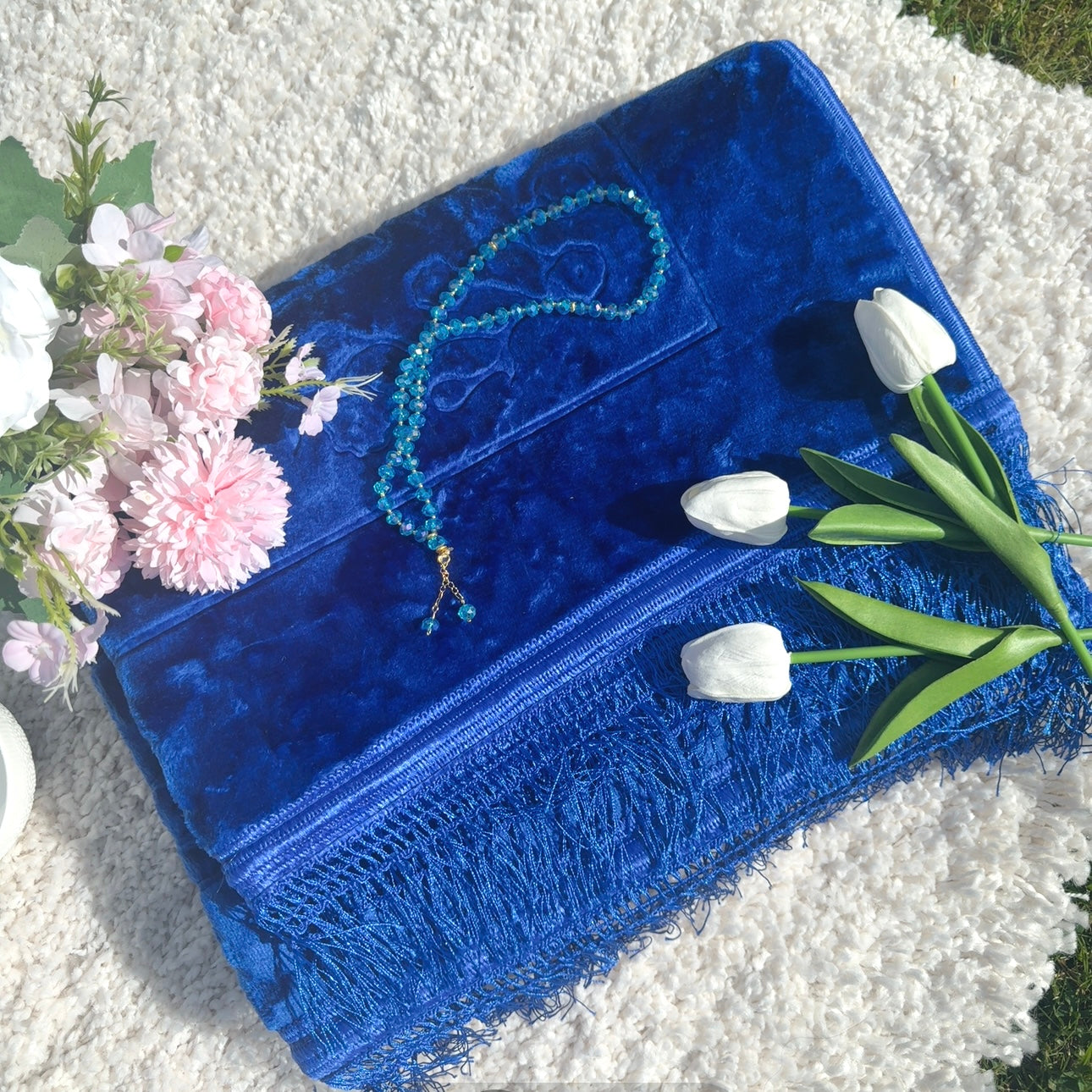 Ensemble de tapis de foi BLEU