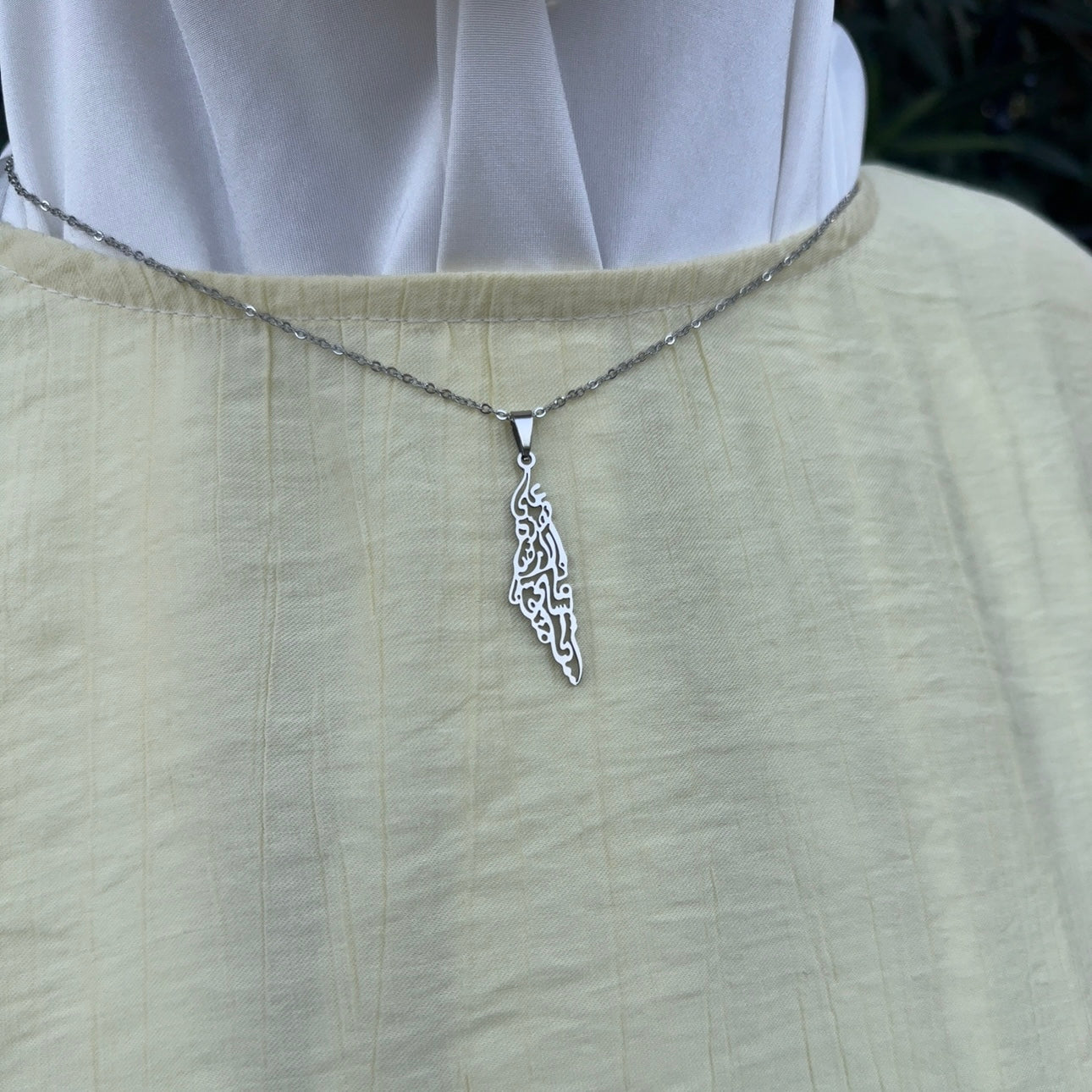 Palestine Necklace SILVER