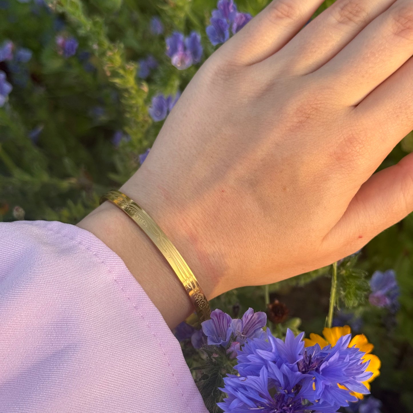“With Hardship Comes Ease” Bracelet GOLD