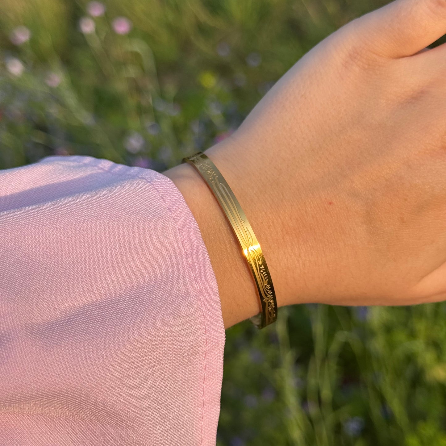 “With Hardship Comes Ease” Bracelet GOLD