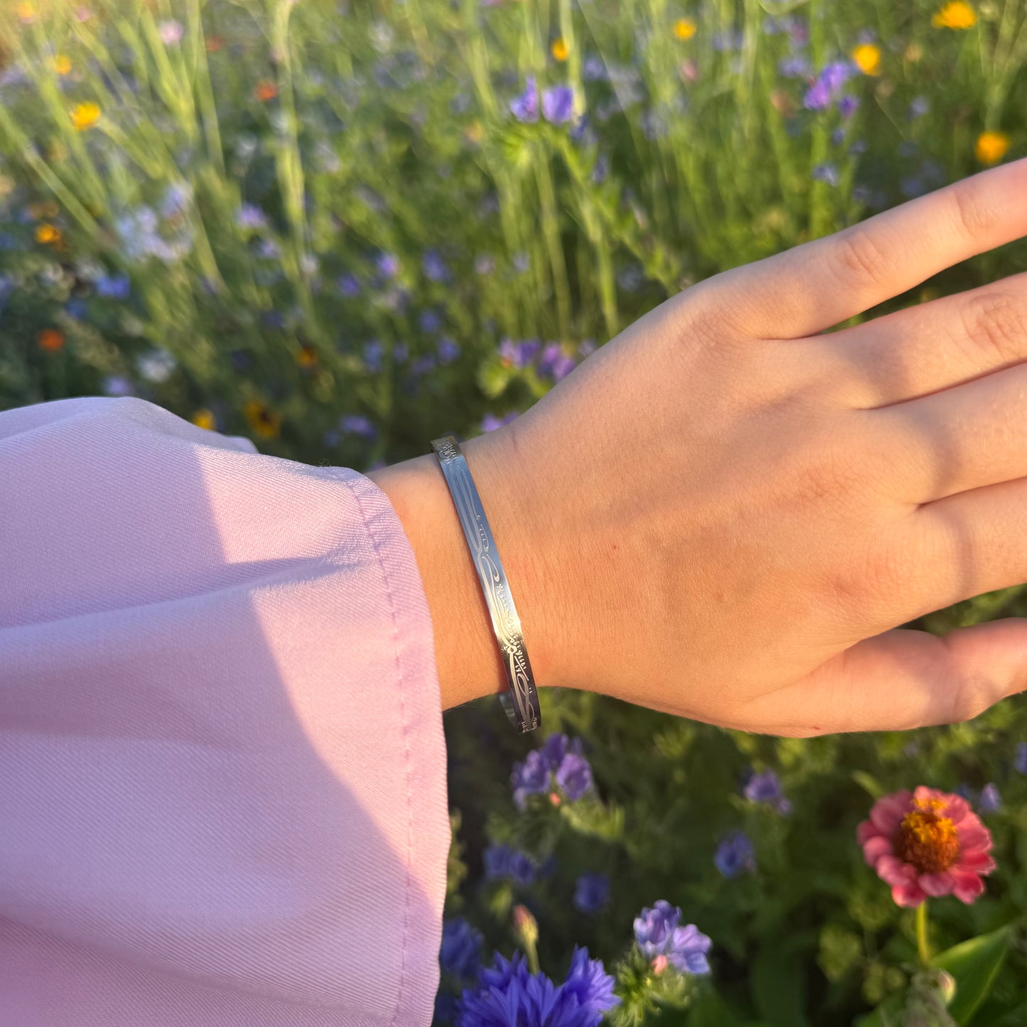 “With Hardship Comes Ease” Bracelet SILVER