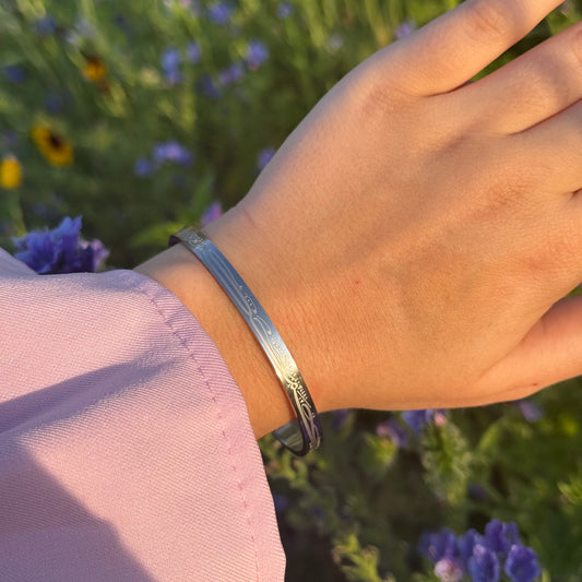 “With Hardship Comes Ease” Bracelet SILVER