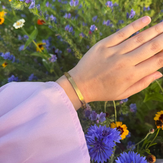 “With Hardship Comes Ease” Bracelet GOLD